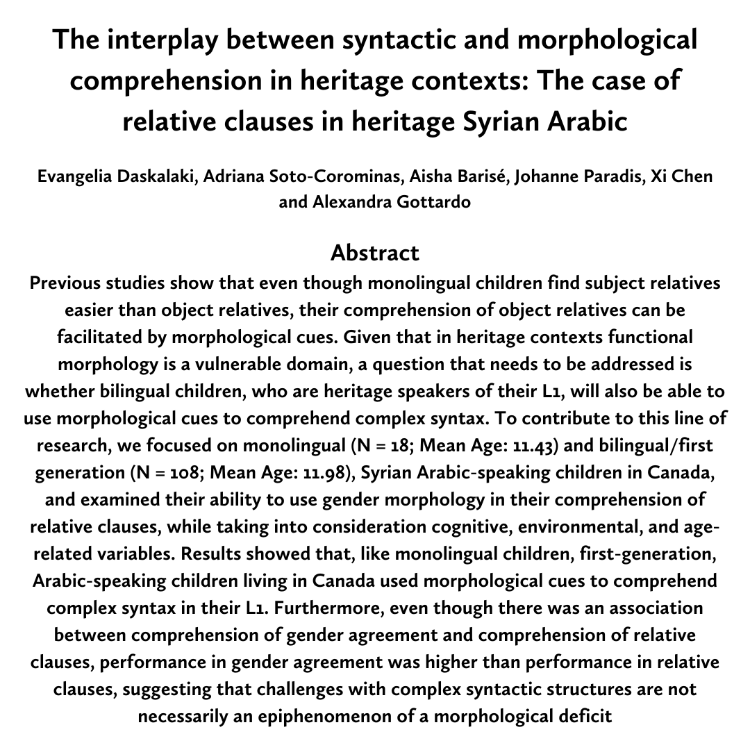 New publication by Dr. Alexandra Gottardo