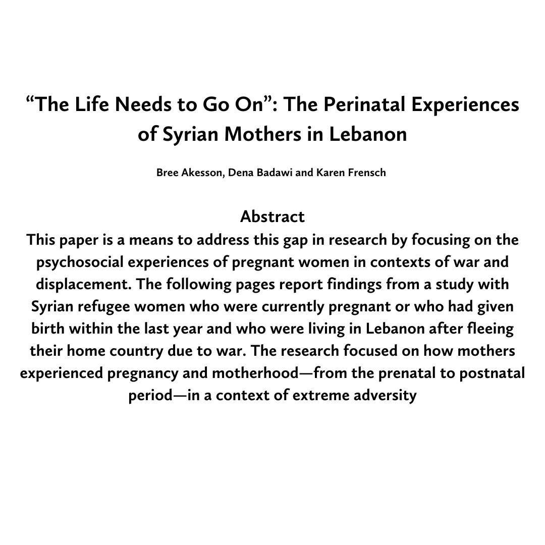 New publication by Dr. Bree Akesson