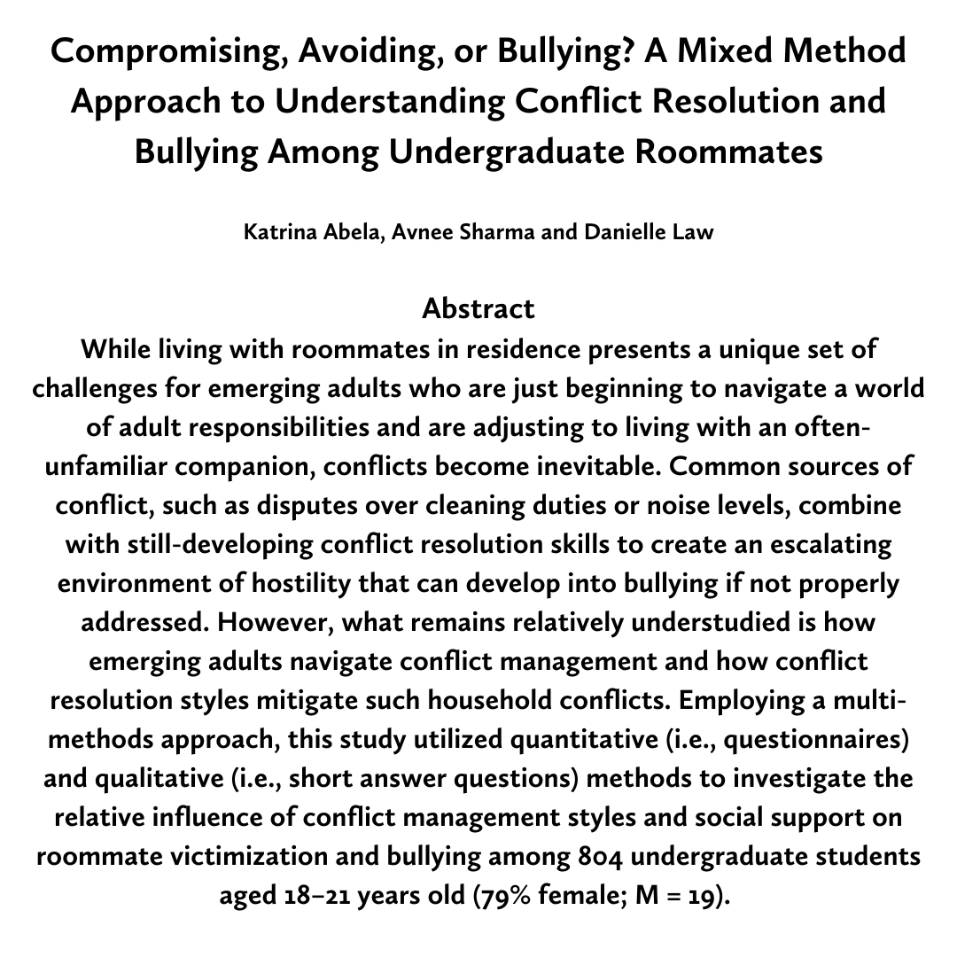 New publication by Katrina Abela, Avnee Sharma and Dr. Danielle Law