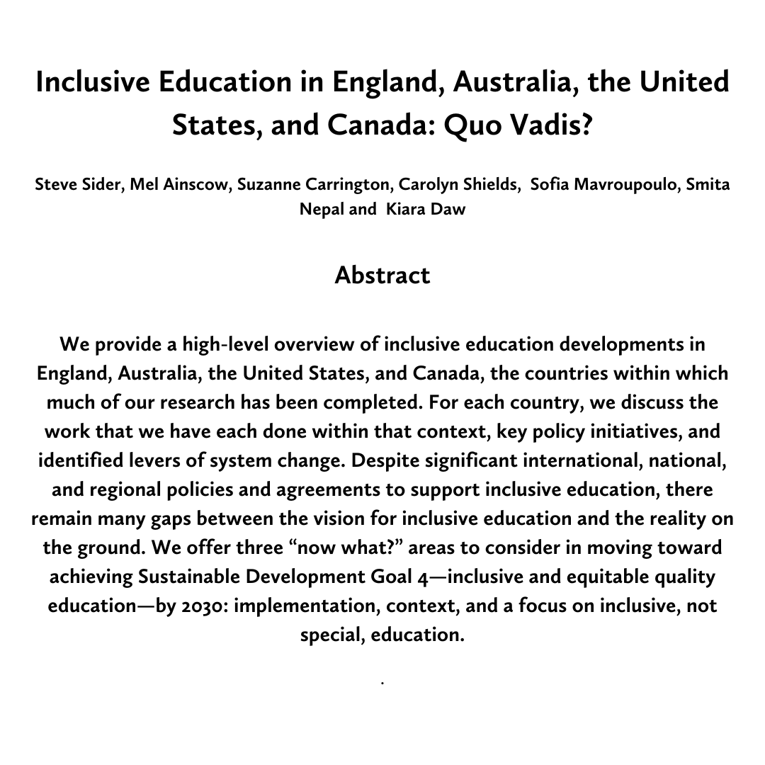 New publication by Dr. Steve Sider