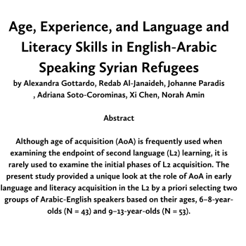 New publication by Dr. Alexandra Gottardo in Languages
